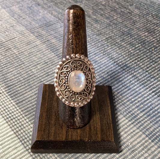 Sterling Silver Moonstone Ring