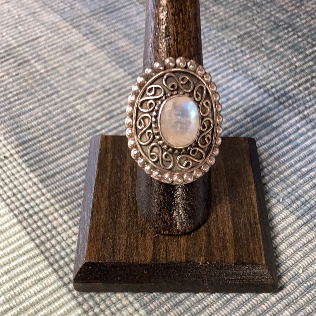 Sterling Silver Moonstone Ring