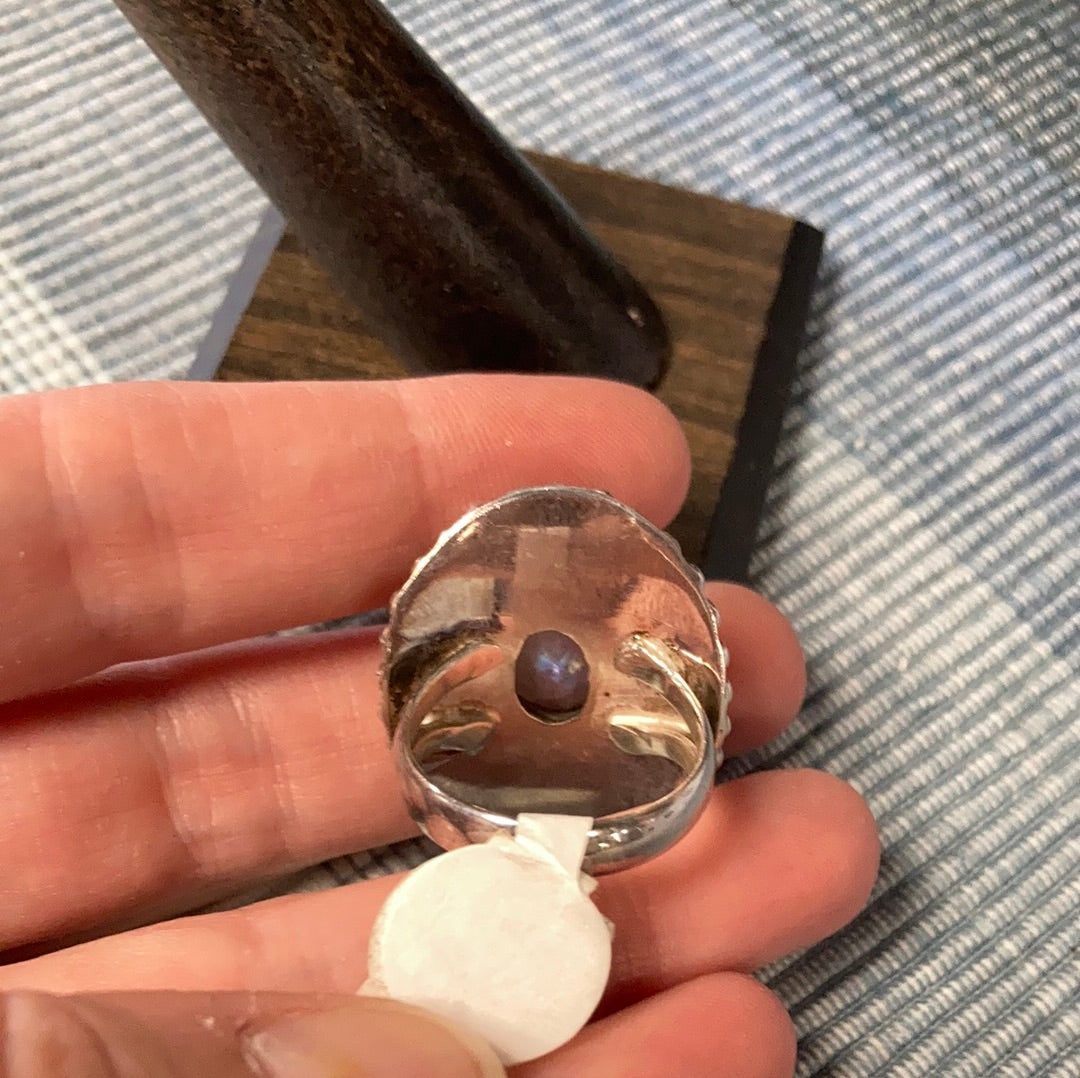 Sterling Silver Moonstone Ring